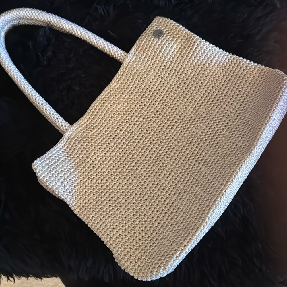 The Sak woven shoulder bag. 12 wide / 9.5 tall.